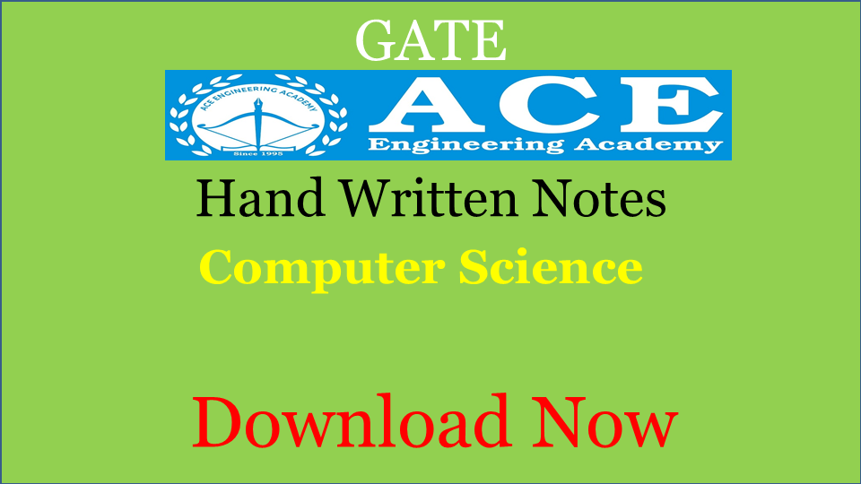 [PDF] ACE Academy Class Notes Computer Science Download Now